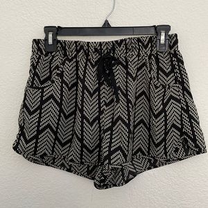 Flowy elastic waist rayon shorts